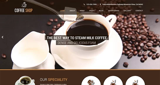 ธีม WordPress กาแฟฟรี