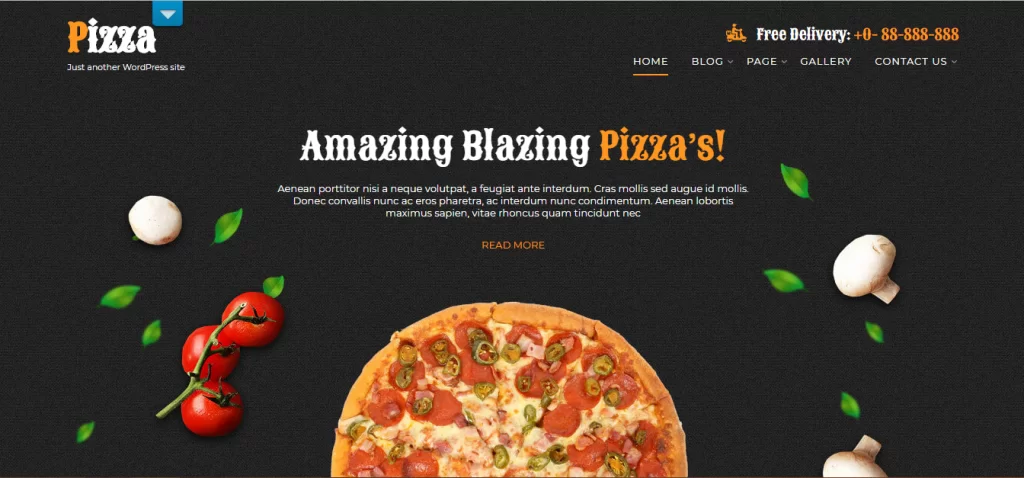 ücretsiz fast food wordpress teması