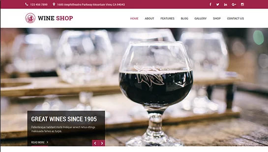 darmowy motyw WordPress na wino