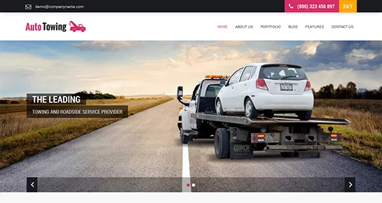 kostenloses WordPress-Theme zum Abschleppen