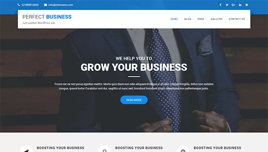 kostenloses Business-WordPress-Theme