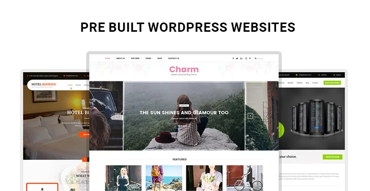 Sitios web de WordPress prediseñados