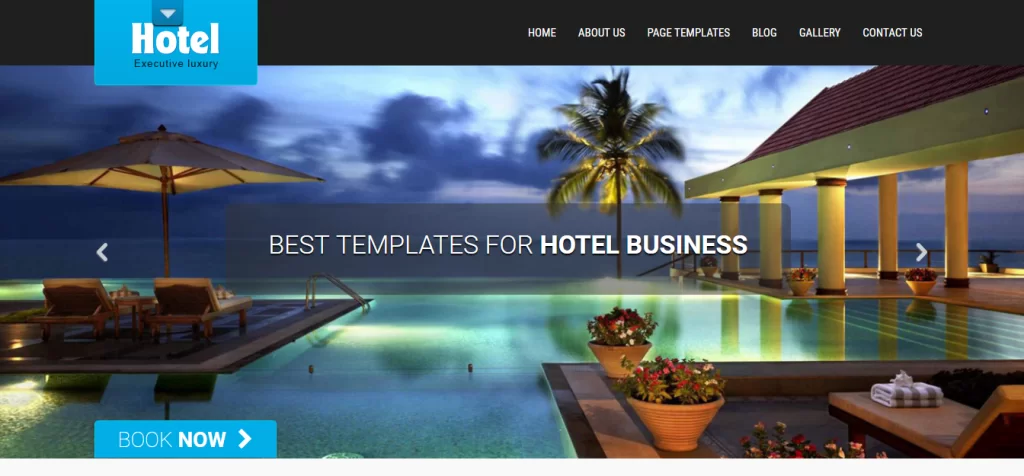 Tema WordPress de hotel grátis