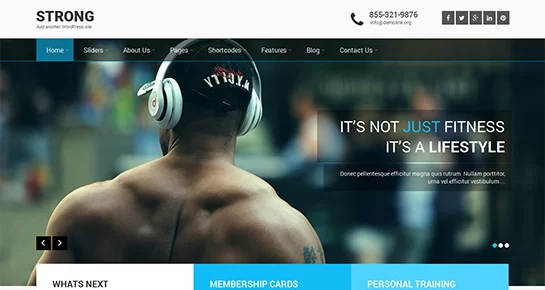 ücretsiz crossfit wordpress teması