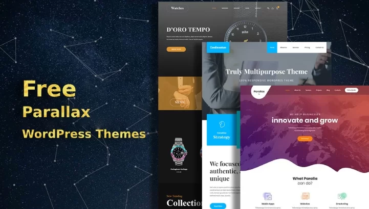 ฟรี Parallax WordPress ธีม