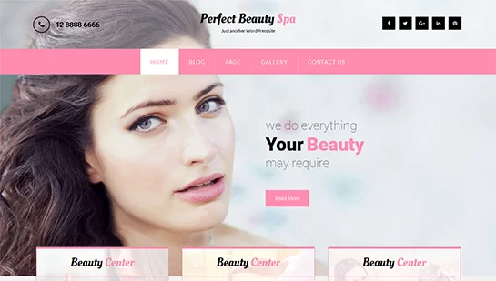 thème WordPress spa de beauté gratuit