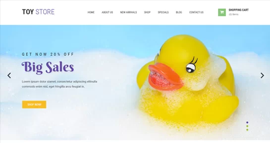 Tienda de juguetes Tema de WordPress