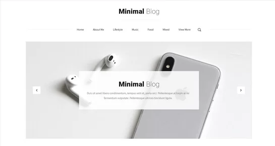 Minimalistischer Blog