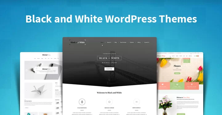 Temas WordPress em preto e branco