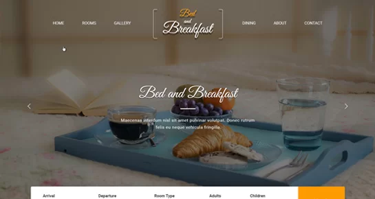 bed and breakfast tema WordPress