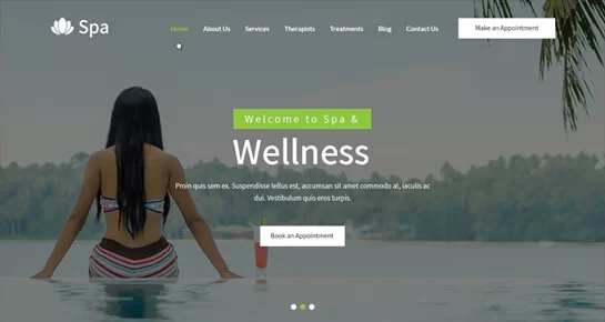 Spa Motyw WordPress