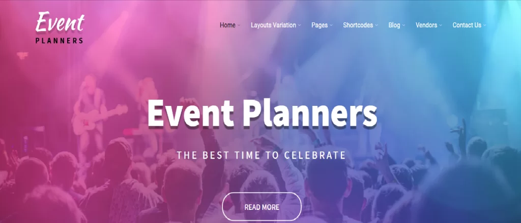 Tema WordPress pentru planificator de evenimente gratuit