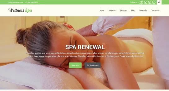 thème WordPress spa de beauté gratuit