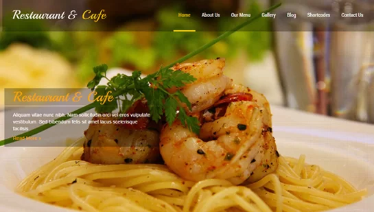 thème WordPress gratuit pour les restaurants