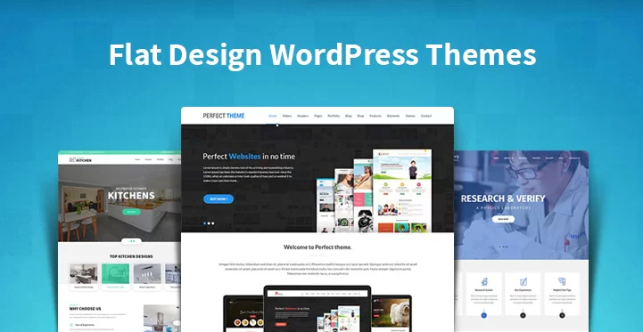 Temi WordPress di design piatto