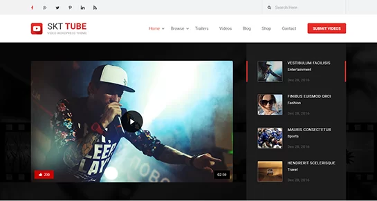 video tema WordPress