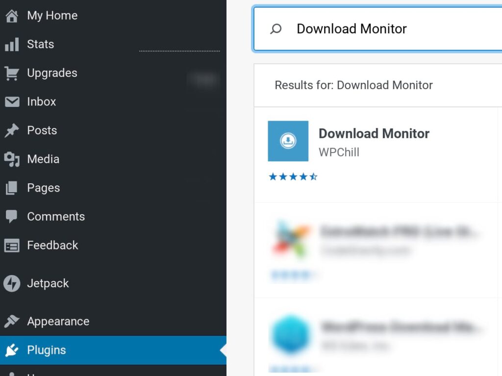 إضافة Download Monitor إلى WordPress.com