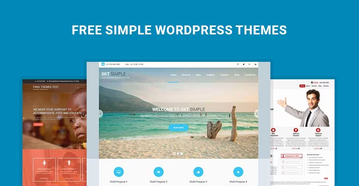 semplice banner gratuito di temi WordPress