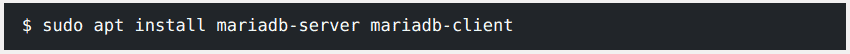 Ubuntu Linux için MariaDB kurulum komutu