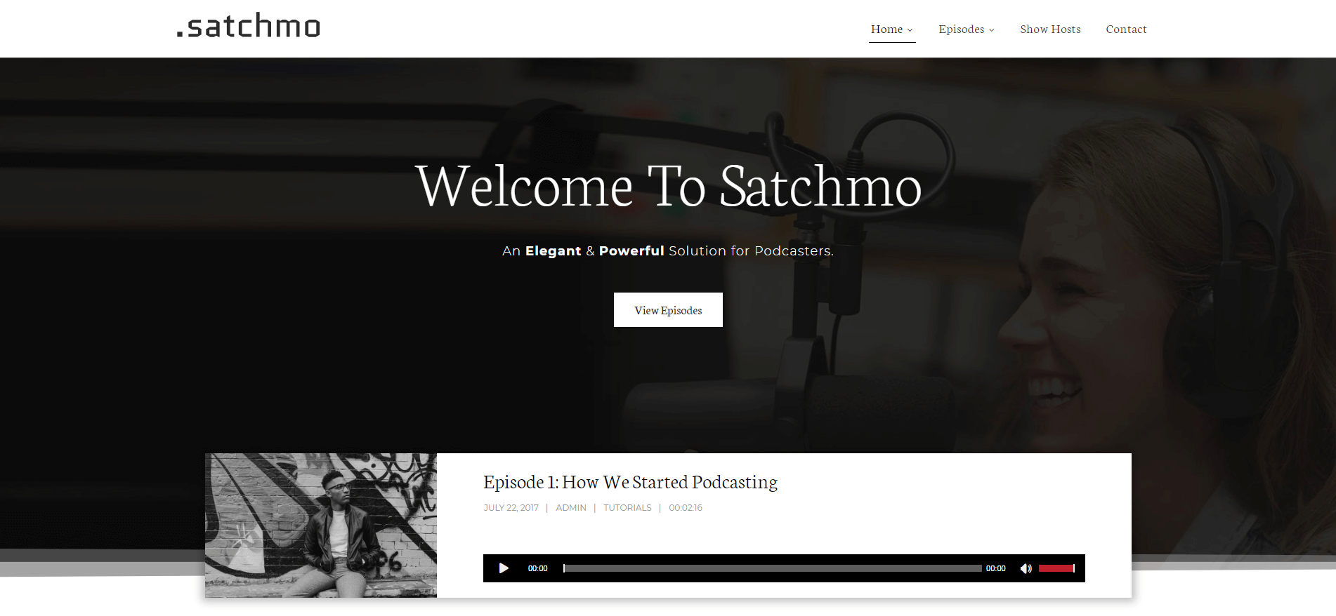 Satchmo 播客主題。