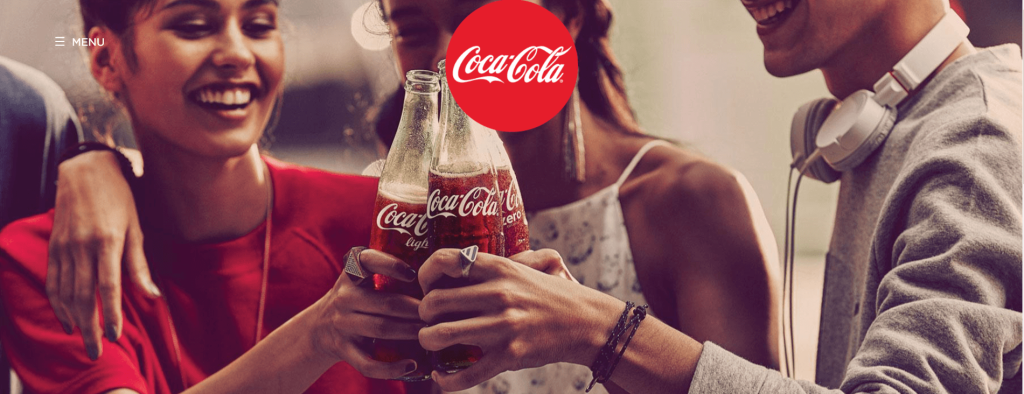 Coca-Cola folosește culoarea roșie ca parte a mărcii sale.