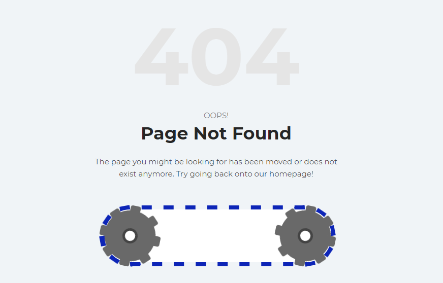 Pagina de eroare 404 personalizată