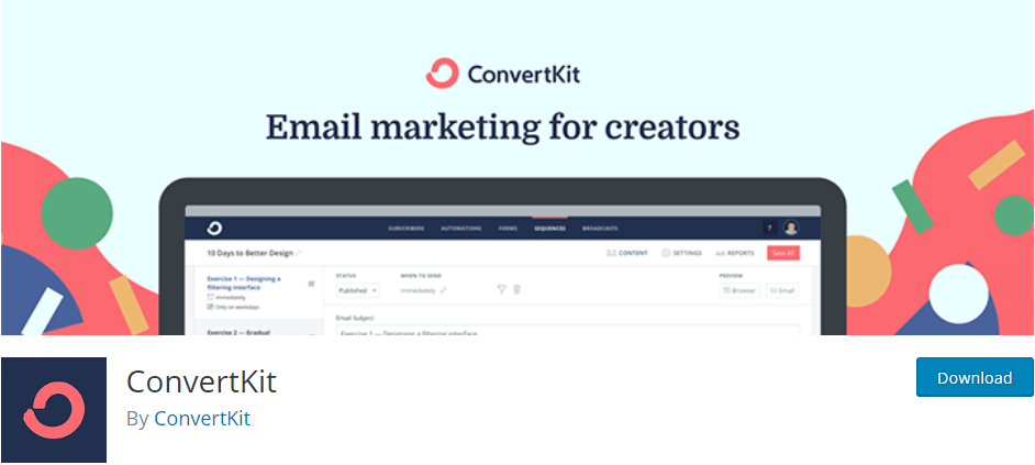 恆定接觸替代方案 - ConvertKit