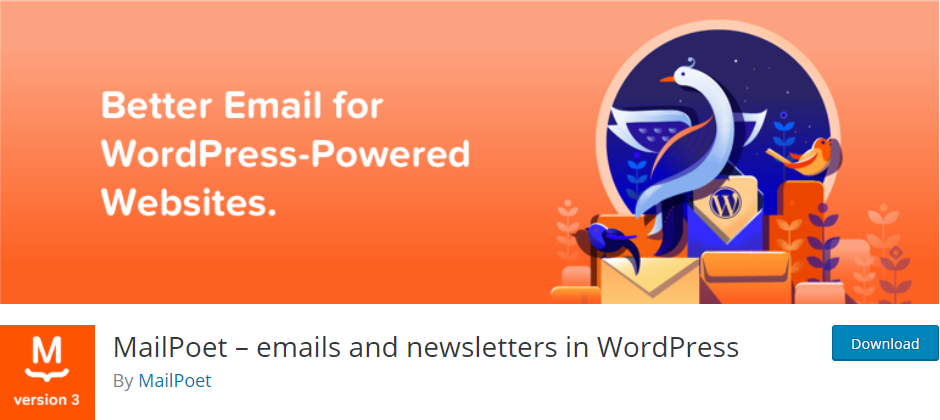 Plugin de e-mail MailPoet pentru WordPress