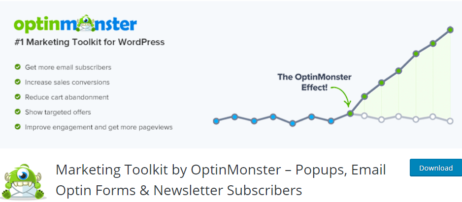 Plugin de e-mail OptinMonster pentru WordPress