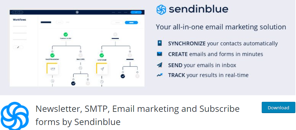 Plugin de e-mail SendinBlue pentru WordPress