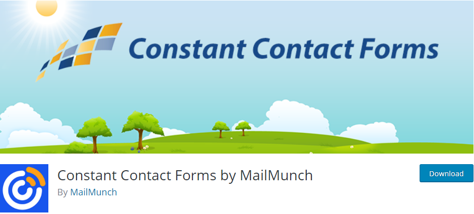 Plugin de e-mail Constant Contact pentru WordPress