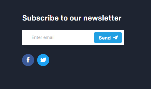 Promuovi la tua iscrizione alla newsletter su tutto il sito web