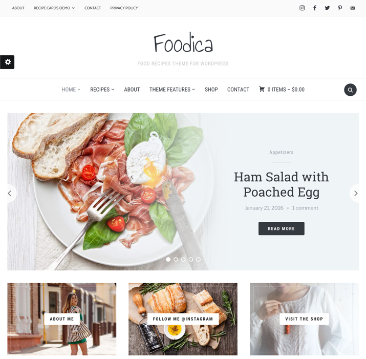 30 migliori temi WordPress per blog alimentari (2019) 2