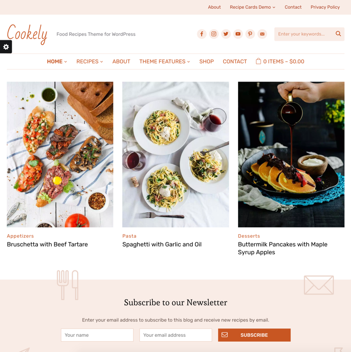 30 migliori temi WordPress per blog alimentari (2019) 8