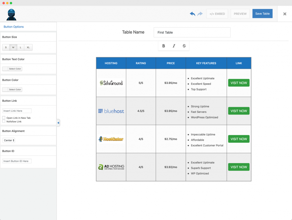 7+ ปลั๊กอิน WordPress Table ที่ดีที่สุด (สวยงาม & ตอบสนอง) 2