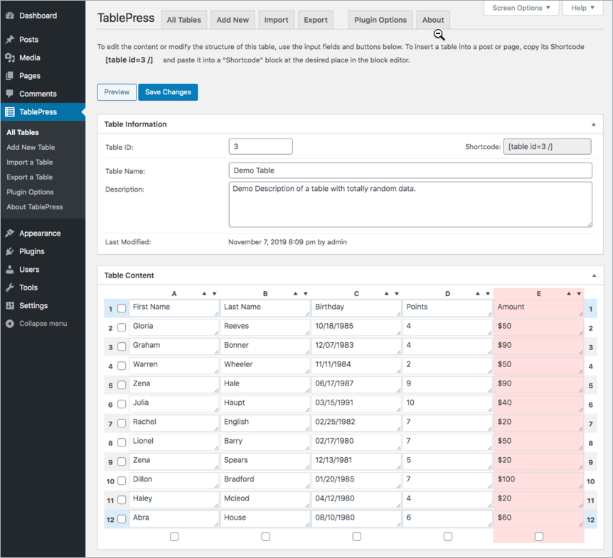 7+ ปลั๊กอิน WordPress Table ที่ดีที่สุด (สวยงาม & ตอบสนอง) 3