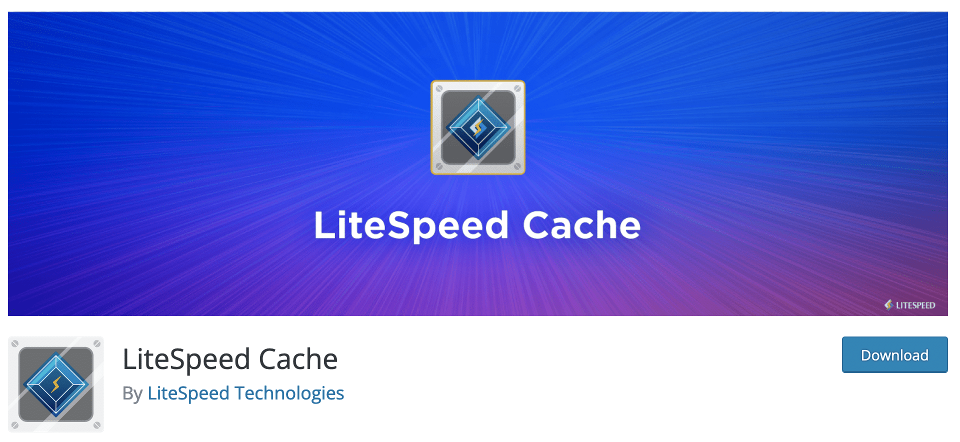 LiteSpeed ​​Cache, WordPress için bir önbellek eklentisidir.