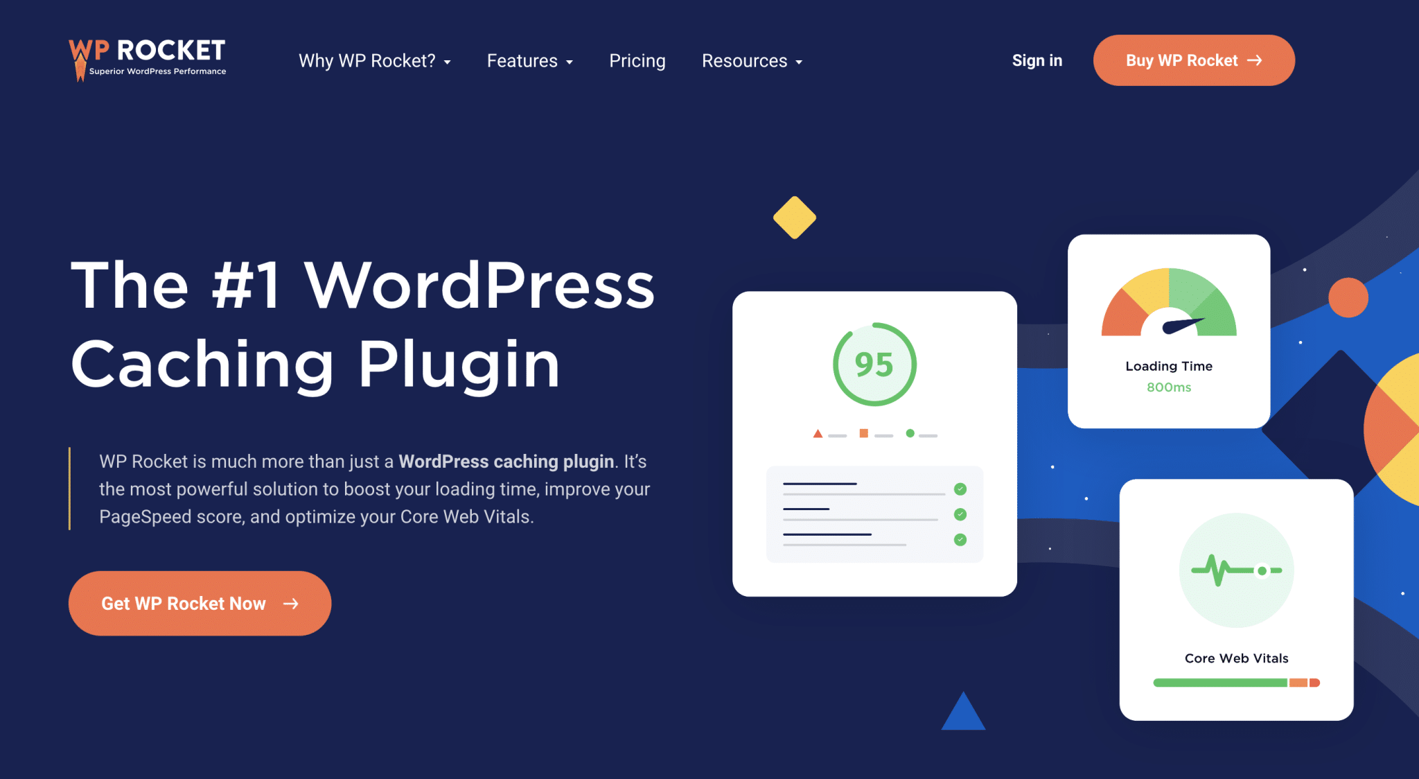 WP Rocket, WordPress'te bir önbellek eklentisidir.