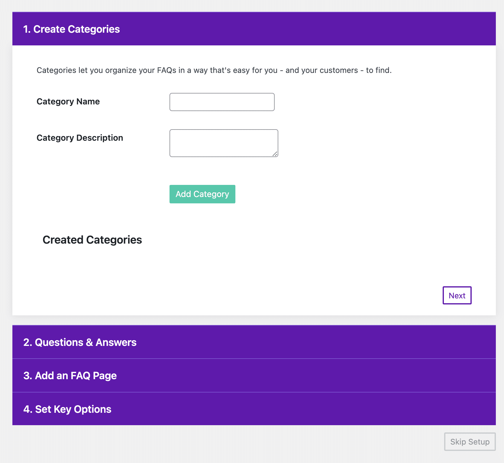 Ultimate FAQ eklentisi ile sitenize bir SSS ekleyebilirsiniz.