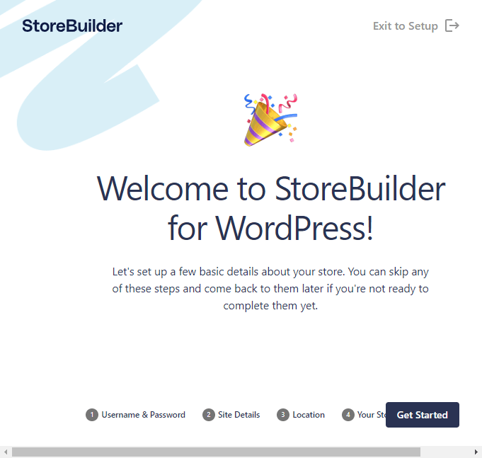 Nexcess storebuilder setup wizard