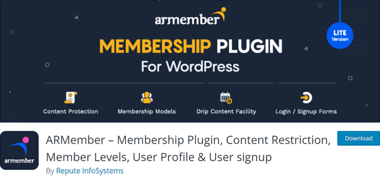 ARMember - Plugin gratuito per l'iscrizione a WordPress