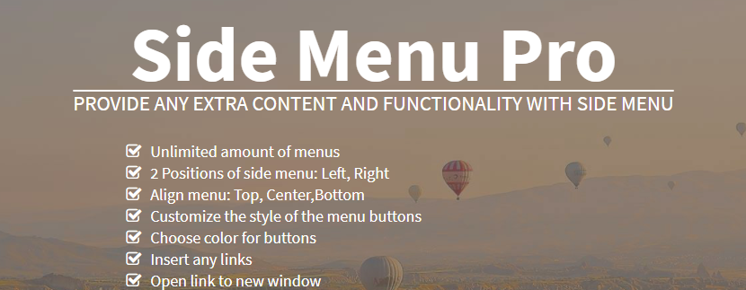 Side Menu Pro Plugin pentru WordPress