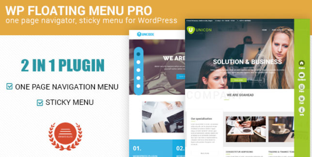 Pluginul WordPress WP Floating Menu Pro