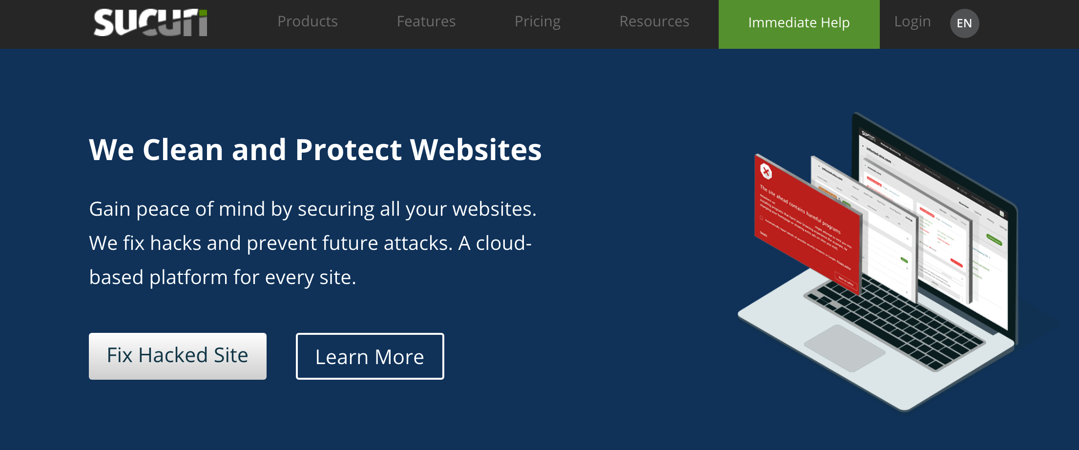 Sucuri Security هو أفضل مكون إضافي للأمان في WordPress