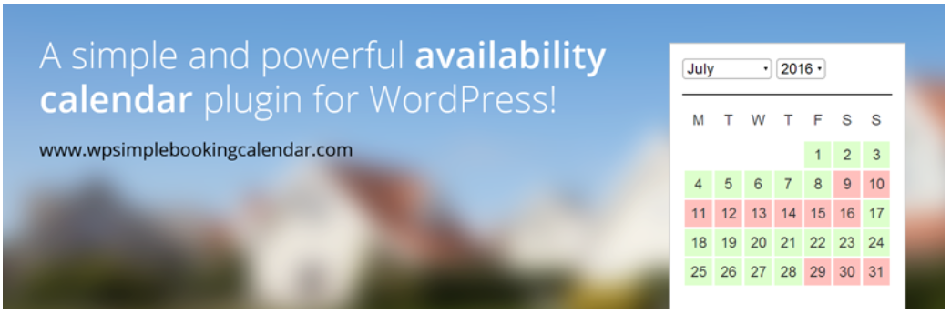 WP Simple Booking Calendar WordPress plugin