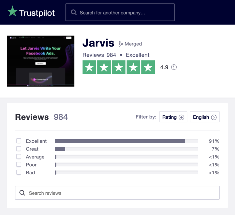 Jarvis AI Trustpilot Recenzii