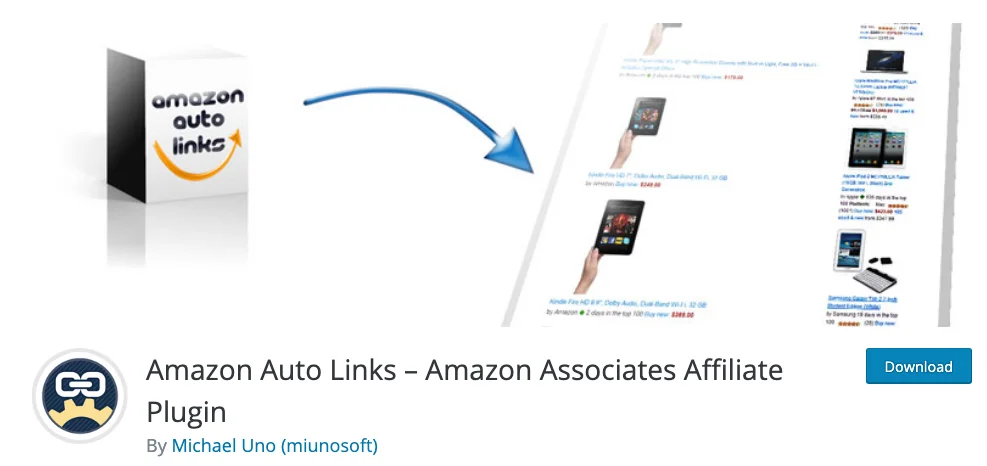 Amazon Auto Links amazon satış ortağı eklentisi