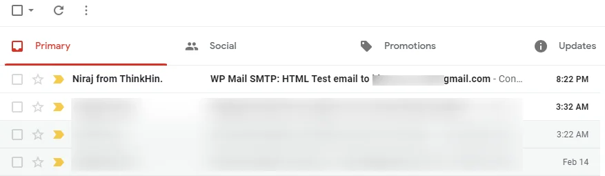 نجاح smtp