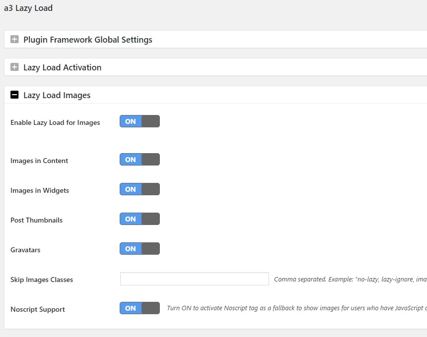 A3 Lazy Load SEO WordPress ปลั๊กอินที่ดีที่สุด