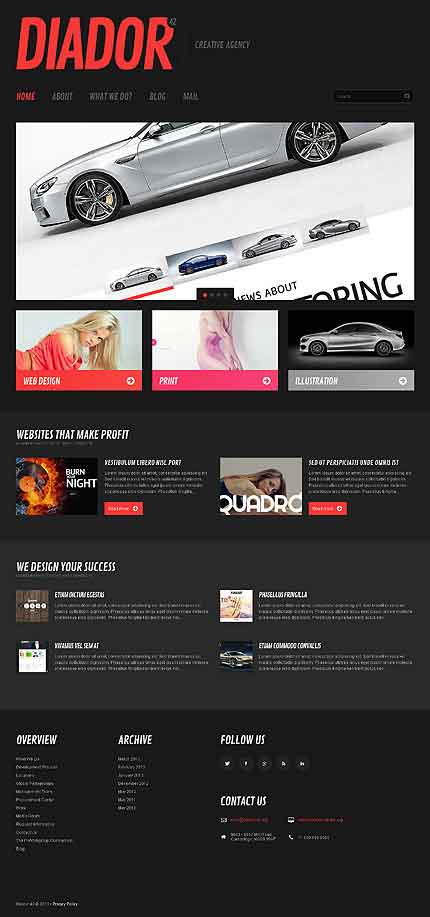 Bootstrap Cherry Framework 响应式 WordPress 主题